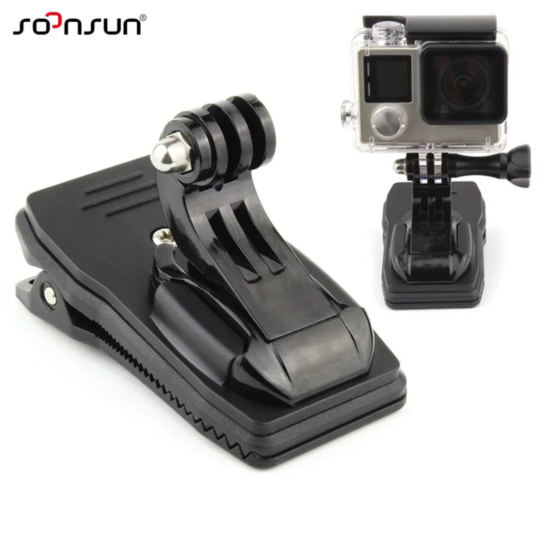 SOONSUN 360 Degree Quick Clip Rotatable Backpack Hat Clamp Mount + J-Hook Mount For GoPro Hero 7 6 5 4 2018 SJCAM For Xiaomi Yi
SOONSUN 360 Degree Quick Clip Rotatable Backpack Hat Clamp Mount + J-Hook Mount For GoPro Hero 7 6 5 4 2018 SJCAM For Xiaomi Yi