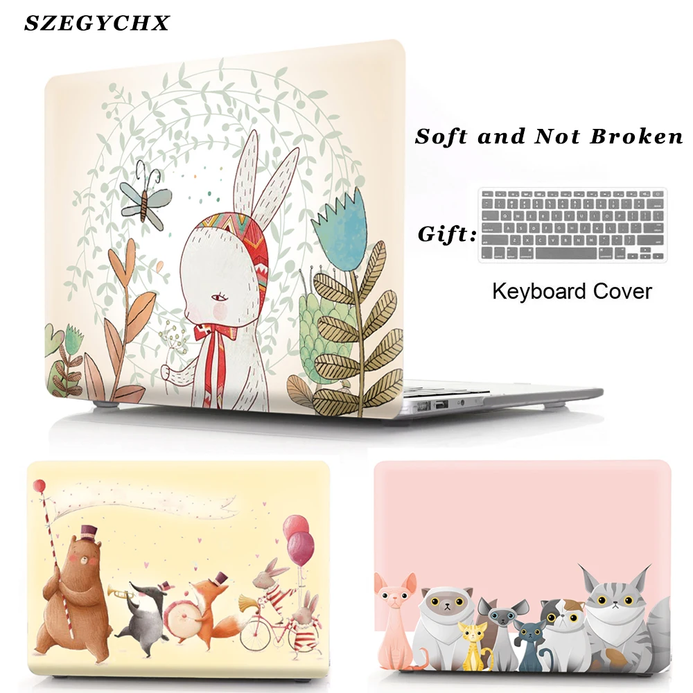 Cute Hard Laptop Shell Case For Macbook Air Pro Retina 11 12 13 15 13.3 New Touch Bar For macbook New Air 13 A1932 2018 Case
Cute Hard Laptop Shell Case For Macbook Air Pro Retina 11 12 13 15 13.3 New Touch Bar For macbook New Air 13 A1932 2018 Case