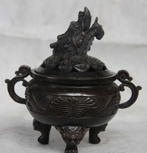 shipping USPS to USA S3354 7 China Buddhism Temple Palace Bronze Copper Carved Dragon Incense Burner Censer
shipping USPS to USA S3354 7 China Buddhism Temple Palace Bronze Copper Carved Dragon Incense Burner Censer