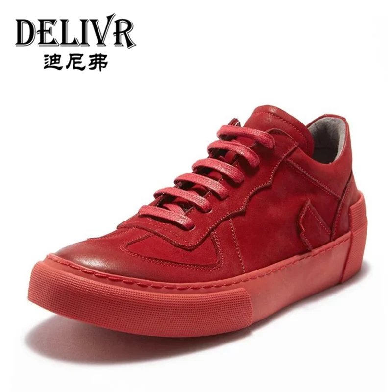 Delivr Sneakers Men Shoes Casual 2019 New Fashion Red Genuine Leather Platform Outdoor Casual Shoes Male Shoes Sneaker Men
Delivr Sneakers Men Shoes Casual 2019 New Fashion Red Genuine Leather Platform Outdoor Casual Shoes Male Shoes Sneaker Men