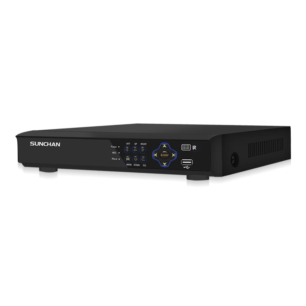 

SUNCHAN CCTV DVR 4ch H.264 AHD DVR NVR 4ch Digital Video Recorder for CCTV 1080P HDMI Video Output Support Analog AHD IP Camera