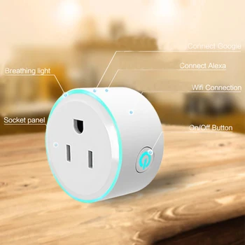 LED Light Wifi Smart Socket Intelligent Timer US Plug WiFi Wireless Remote Control Power Strip Timing Switch with Android IOS
LED Light Wifi Smart Socket Intelligent Timer US Plug WiFi Wireless Remote Control Power Strip Timing Switch with Android IOS