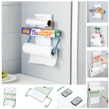 Kitchen Accessories Multifunction Magnet Sauce Bottle Storage Rack Cling Film Paper Dispenser
Kitchen Accessories Multifunction Magnet Sauce Bottle Storage Rack Cling Film Paper Dispenser
