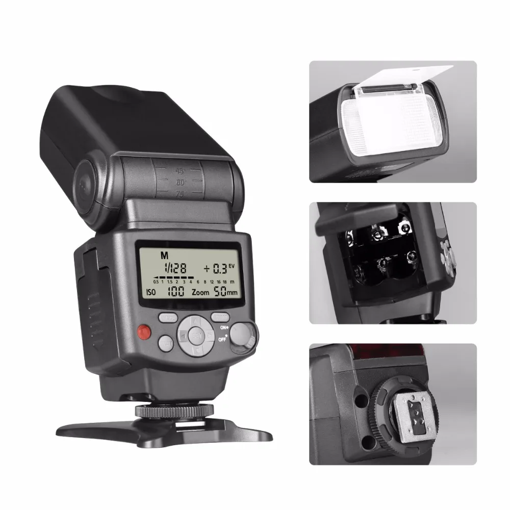 Фотовспышка с ЖК дисплеем для Nikon D5500 D3300 D7200 D3400 D5300 D500 D7500 D750 D5600|speedlite flash|flash for nikonfor