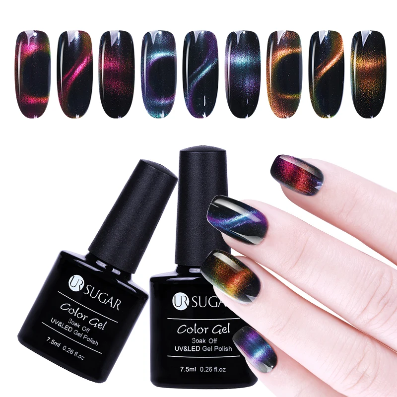 7.5ml UR SUGAR 3D Chameleon Cat Eye Magnetic Gel Magic Stick Gradient Effect Soak Off UV Gel Polish Nail Art Decoration Manicure
7.5ml UR SUGAR 3D Chameleon Cat Eye Magnetic Gel Magic Stick Gradient Effect Soak Off UV Gel Polish Nail Art Decoration Manicure