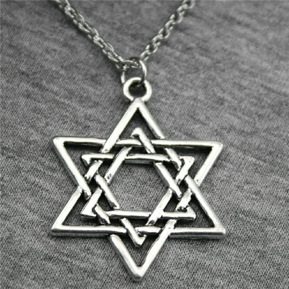 Fashion 2019 Necklace Pendant Star Of David 33x26mm Antique Silver Color Necklace Jewelry Chain Fashion Accessories
Fashion 2019 Necklace Pendant Star Of David 33x26mm Antique Silver Color Necklace Jewelry Chain Fashion Accessories