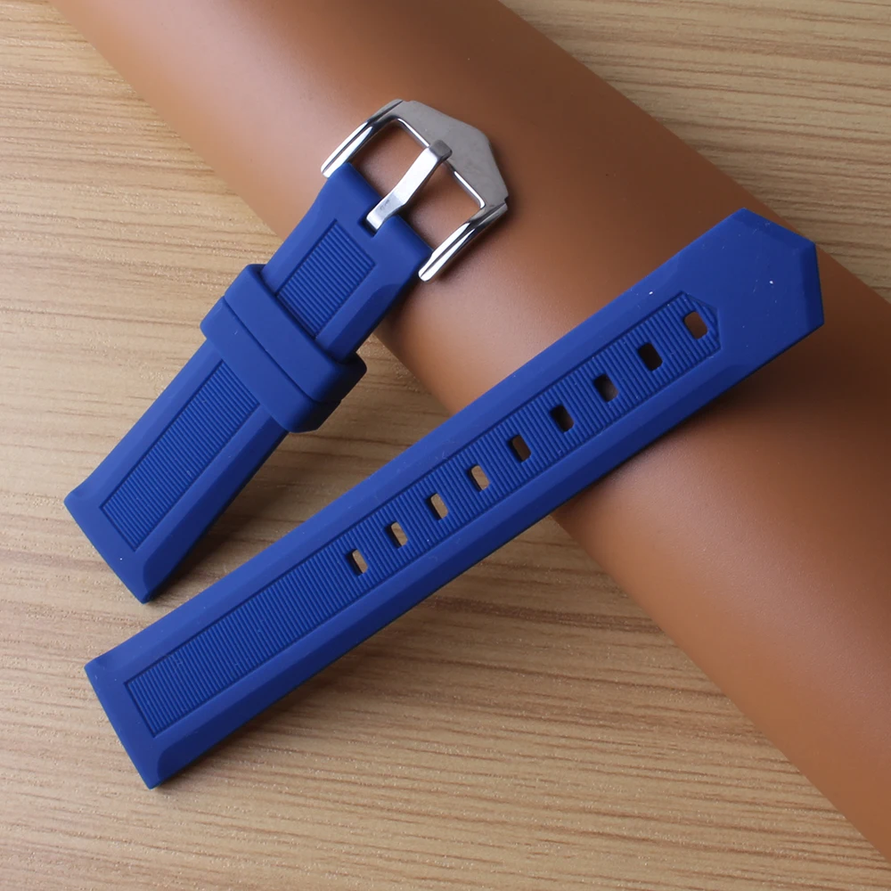 Blue Silicone Rubber Watch strap bands fit sport watches fashion accessories watchband 16mm 18mm 20mm 22mm 24mm waterproof hot
Blue Silicone Rubber Watch strap bands fit sport watches fashion accessories watchband 16mm 18mm 20mm 22mm 24mm waterproof hot