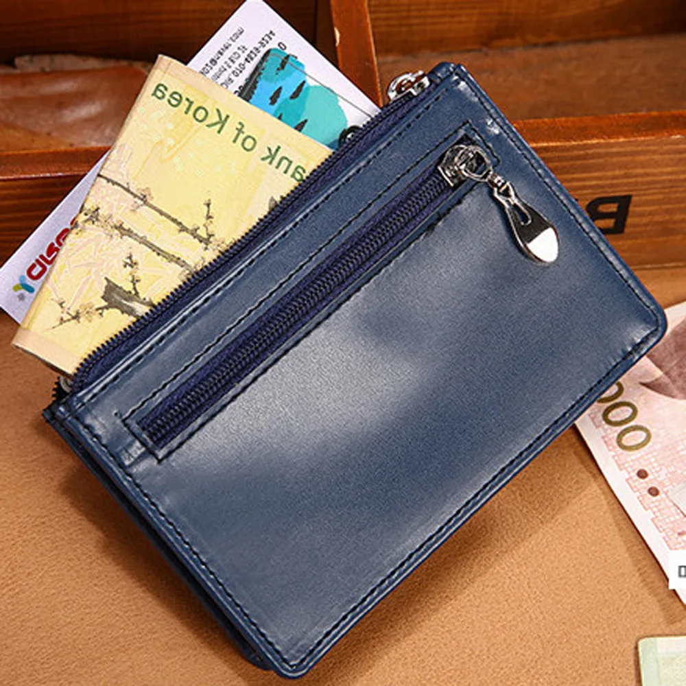 Mens Bifold Business Leather Zipper Wallet ID Ultrathin Credit Card Pockets Zipper Small Money Dollar Purses New Design #R5
Mens Bifold Business Leather Zipper Wallet ID Ultrathin Credit Card Pockets Zipper Small Money Dollar Purses New Design #R5
