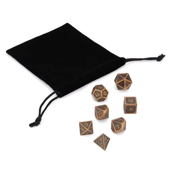 7Pcs Alloy Dices With Bag For Dungeons & Dragons RPG MTG Funny Table PartyOutdoor Games Embossed Heavy Alloy Polyhedral Dice
7Pcs Alloy Dices With Bag For Dungeons & Dragons RPG MTG Funny Table PartyOutdoor Games Embossed Heavy Alloy Polyhedral Dice