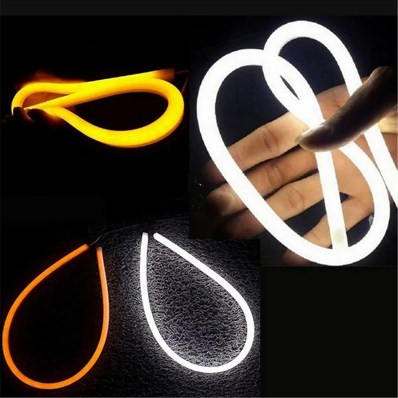 2pcs Car daytime running light Guide light 30cm45cm60cm LED headlights Silicone soft light strips Monochrome light strips Super
2pcs Car daytime running light Guide light 30cm45cm60cm LED headlights Silicone soft light strips Monochrome light strips Super