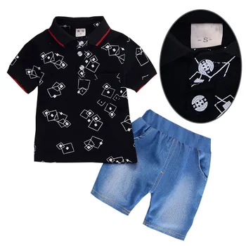Children Boys Leisure Vacation Clothing Kids Boy Clothing Set Cotton Flower Shirt T-shit+ Jeans Pants Children Summer Clothes
Children Boys Leisure Vacation Clothing Kids Boy Clothing Set Cotton Flower Shirt T-shit+ Jeans Pants Children Summer Clothes