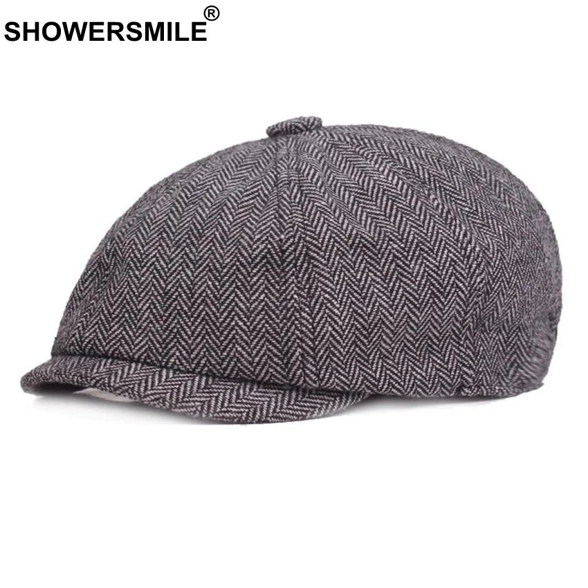 SHOWERSMILE Newsboy Caps Man Cotton Vintage Herringbone Driver Cap Spring Gray Tweed Striped British Style Octagonal Beret Hat
SHOWERSMILE Newsboy Caps Man Cotton Vintage Herringbone Driver Cap Spring Gray Tweed Striped British Style Octagonal Beret Hat