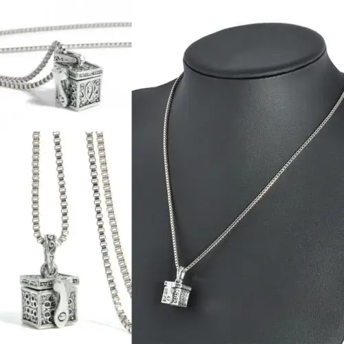 Women's Silver Metal Urn Cremation Pendant Leather Necklace Ash Holder Mini Keepsake Jewelry for Girl Gift
Women's Silver Metal Urn Cremation Pendant Leather Necklace Ash Holder Mini Keepsake Jewelry for Girl Gift