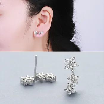 Factory Direct Sale S925 Tremella Nail Exquisite Earrings Gem-set Ears Hanging Three Little Flower A Undertakes
Factory Direct Sale S925 Tremella Nail Exquisite Earrings Gem-set Ears Hanging Three Little Flower A Undertakes