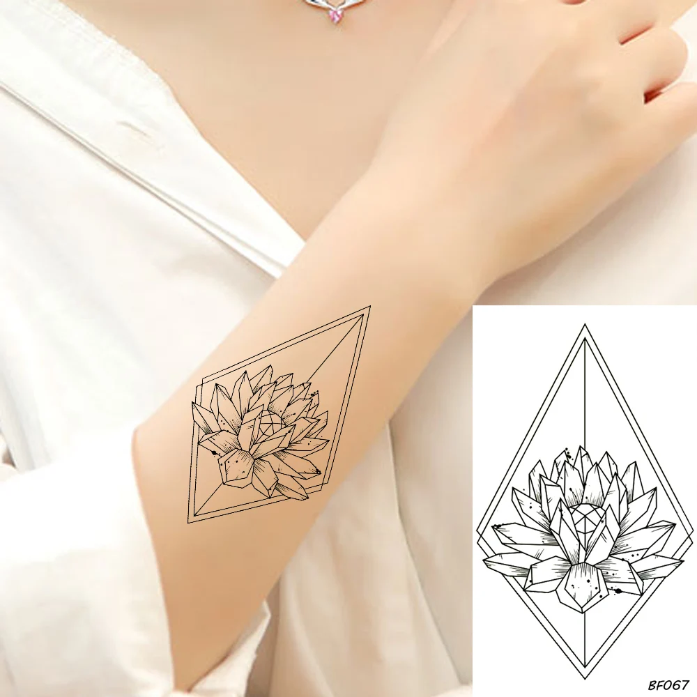 VANKIRS Black Temporary Tattoo Stickers Women Geometric Lotus Water Transfer Tatoos Girls Body Arm Flower Fake Tattoo Supplies
VANKIRS Black Temporary Tattoo Stickers Women Geometric Lotus Water Transfer Tatoos Girls Body Arm Flower Fake Tattoo Supplies