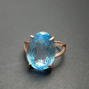 FLZB ,Luxury Big Gemstone Ring Bird's nest cut oval 12*16mm 13.5ct Sky Blue topaz Jewelry Charming Design Ring For Women
FLZB ,Luxury Big Gemstone Ring Bird's nest cut oval 12*16mm 13.5ct Sky Blue topaz Jewelry Charming Design Ring For Women