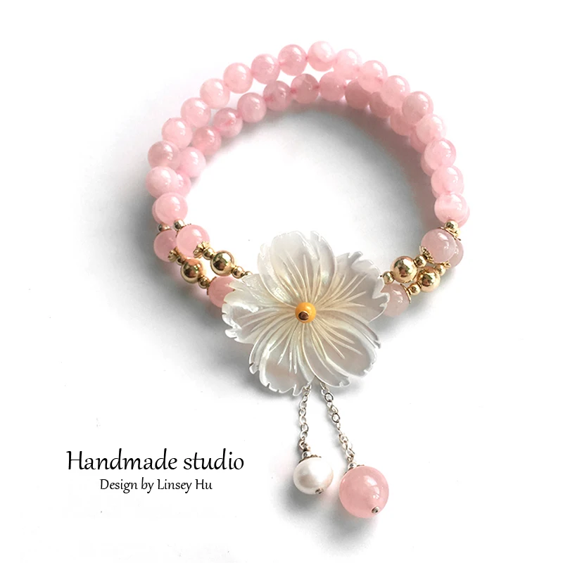 La MaxZa Pink Crystal Bracelets Charm Shell Flower Romantic Women Handmade Design 14Kgold-Filled Bracelets SC2105
La MaxZa Pink Crystal Bracelets Charm Shell Flower Romantic Women Handmade Design 14Kgold-Filled Bracelets SC2105