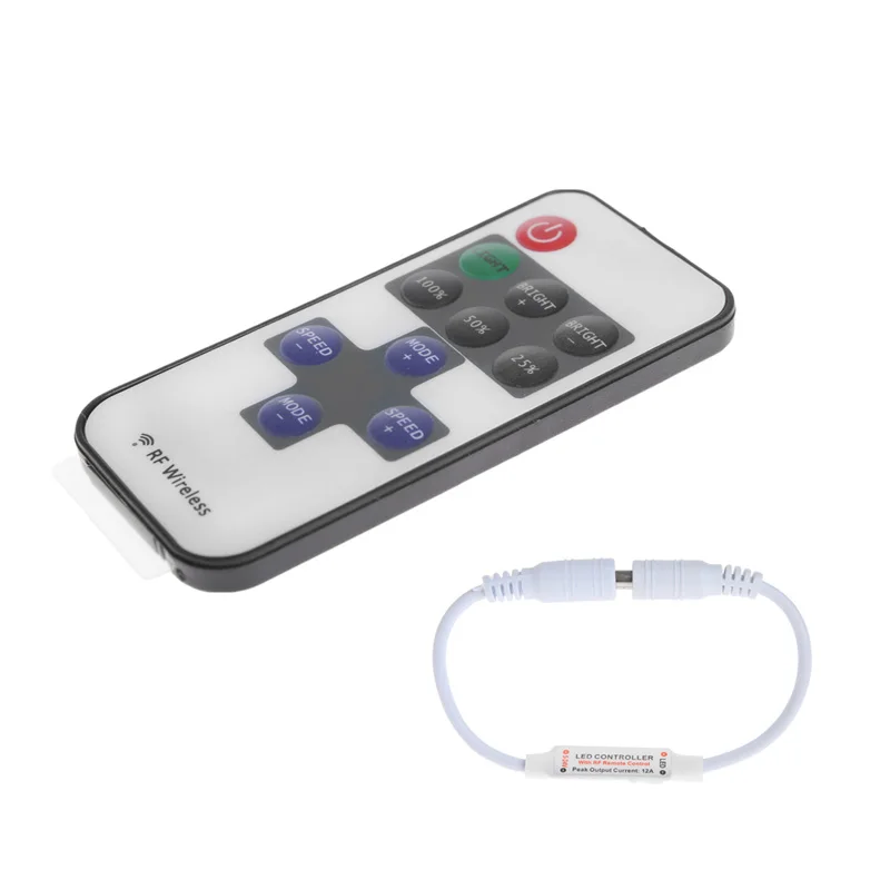 RF Wireless 11 Key Remote Controller Mini Dimmer For Single Color Strip Light D17_F
RF Wireless 11 Key Remote Controller Mini Dimmer For Single Color Strip Light D17_F