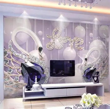 Custom wallpaper 3d LOVE Swan jewelry background wall 5d papel de parede decorative wallpaper 8d crystal bump murals
Custom wallpaper 3d LOVE Swan jewelry background wall 5d papel de parede decorative wallpaper 8d crystal bump murals