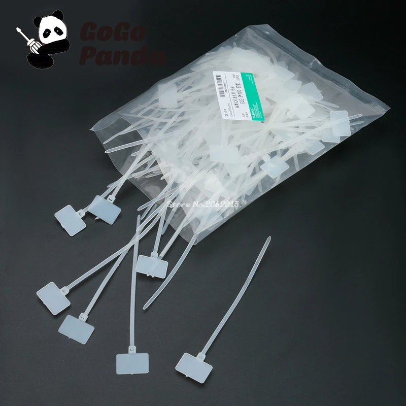 100Pcs/lot 3*100mm Mark Lable Cable Tie Self-Locking Nylon Wiring Accessories White (2.5mm*100mm)
100Pcs/lot 3*100mm Mark Lable Cable Tie Self-Locking Nylon Wiring Accessories White (2.5mm*100mm)