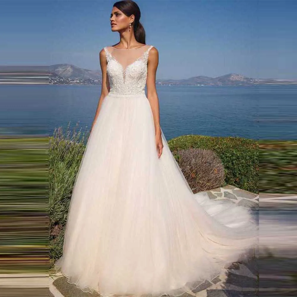 Sheer Scoop A Line Wedding Dress Cap Sleeve Illusion Back Court Train Bridal Gowns Lace Appliques Beaded Top
Sheer Scoop A Line Wedding Dress Cap Sleeve Illusion Back Court Train Bridal Gowns Lace Appliques Beaded Top