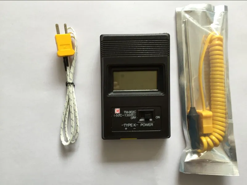 tm-902c temperature meter tm902c digital Thermometer + Thermocouple Probe + Thermocouple Needle Probe
tm-902c temperature meter tm902c digital Thermometer + Thermocouple Probe + Thermocouple Needle Probe