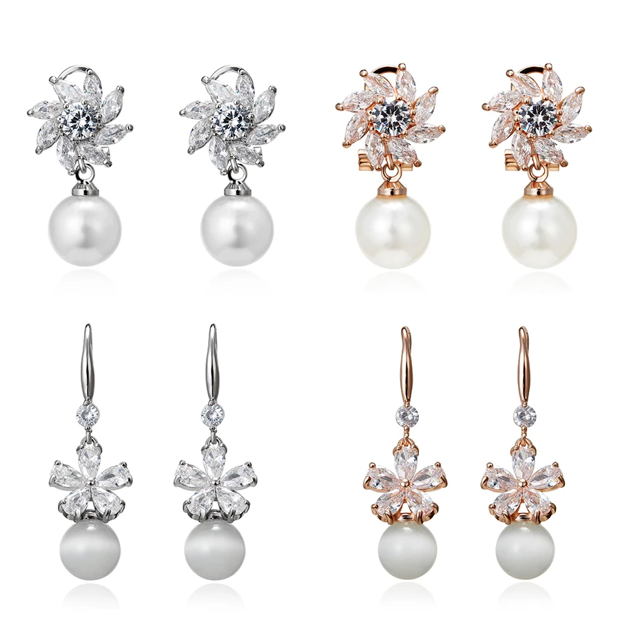 Women Design Vintage Sun Flower Pearl Earrings Ear Clip Zircon Flower Opal Earrings For Earring Jewelry Accessory
Women Design Vintage Sun Flower Pearl Earrings Ear Clip Zircon Flower Opal Earrings For Earring Jewelry Accessory