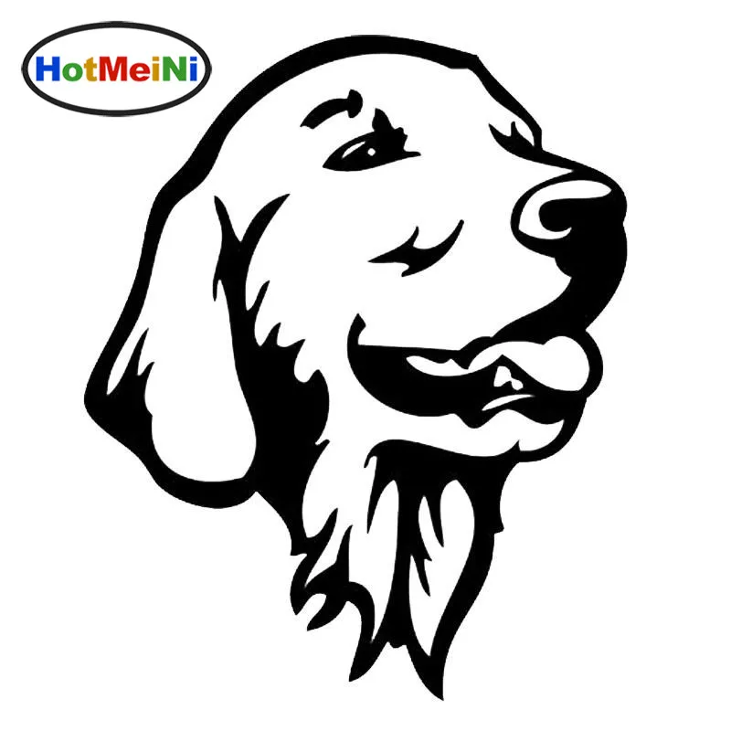 HotMeiNi Golden Retriever Dog Car Bumper Stickers Cute Pet Dog Decals Car Styling Decoration Accessories Black/Silver 12*14.5CM
HotMeiNi Golden Retriever Dog Car Bumper Stickers Cute Pet Dog Decals Car Styling Decoration Accessories Black/Silver 12*14.5CM