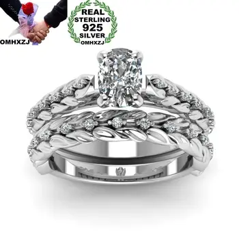 OMHXZJ Wholesale European Fashion Woman Man Party Wedding Gift White Blue Rectangle AAA Zircon 925 Sterling Silver Ring RR104
OMHXZJ Wholesale European Fashion Woman Man Party Wedding Gift White Blue Rectangle AAA Zircon 925 Sterling Silver Ring RR104