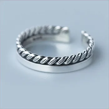 Beautiful New Arrival Exquisite Fashion 925 Sterling Silver Jewelry Thai Silver Spiral Smooth Opening Female Ring
Beautiful New Arrival Exquisite Fashion 925 Sterling Silver Jewelry Thai Silver Spiral Smooth Opening Female Ring