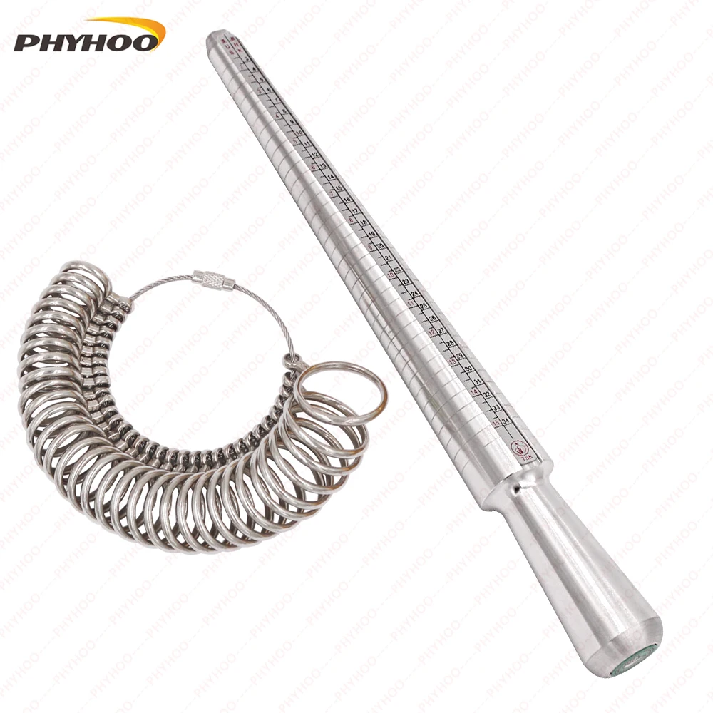 Guage Mandrel Ring Stick,4 Scale Ring Measuring Stick EUR US JAPAN HK & Ring Gauge Metal Finger Sizer Tool Measure 1-33 HK Size
Guage Mandrel Ring Stick,4 Scale Ring Measuring Stick EUR US JAPAN HK & Ring Gauge Metal Finger Sizer Tool Measure 1-33 HK Size
