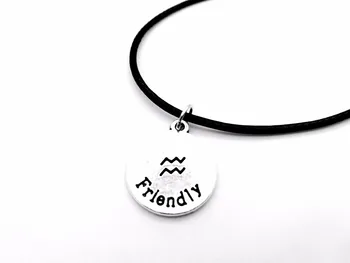 30PCS- Zodiac Aquarius Necklace Signs 12 Constellation Rope Necklace Horoscope Disc Firendly Water Wave Leather Necklaces
30PCS- Zodiac Aquarius Necklace Signs 12 Constellation Rope Necklace Horoscope Disc Firendly Water Wave Leather Necklaces
