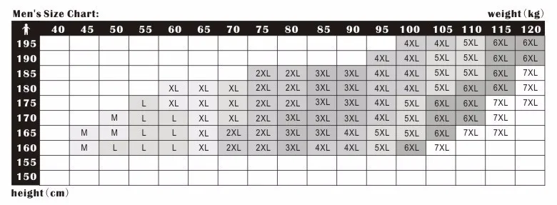 Men S Vest Size Chart