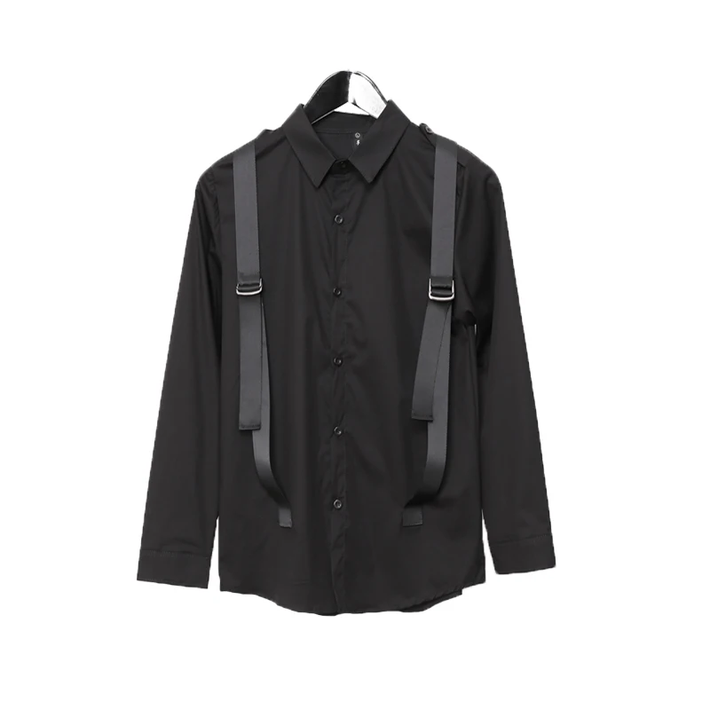 2017 New autumn men's outfit original design diablo personality cross woven splicing self-cultivation long sleeve shirt costumes
2017 New autumn men's outfit original design diablo personality cross woven splicing self-cultivation long sleeve shirt costumes
