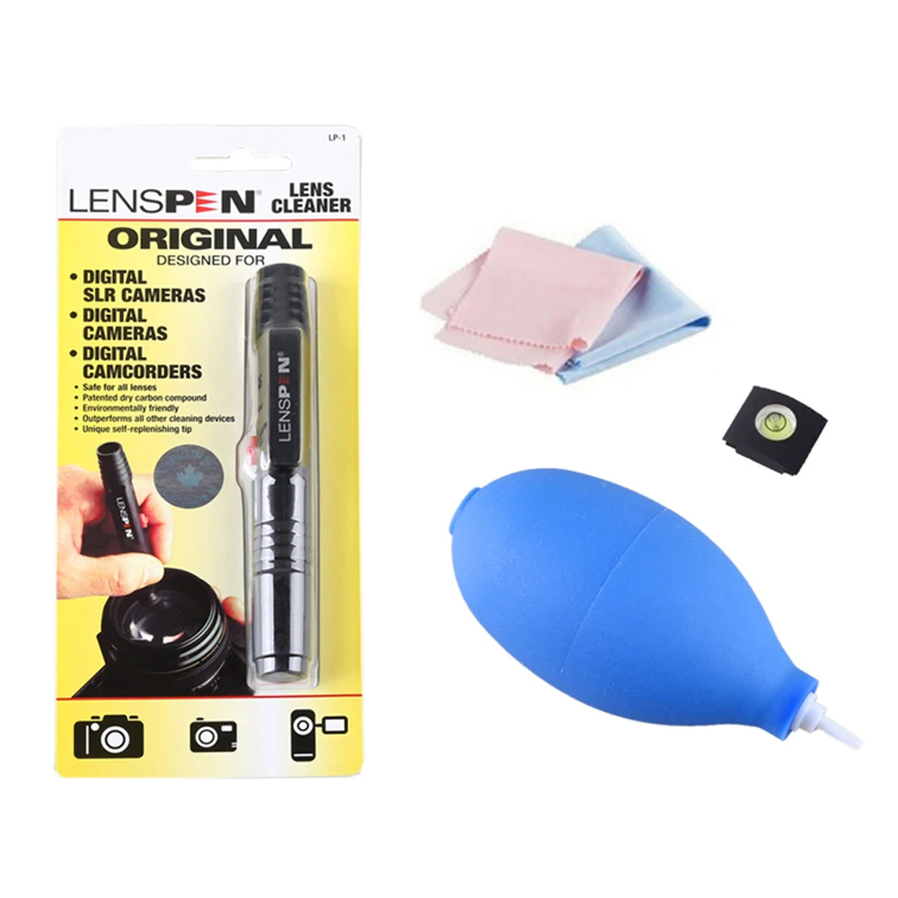 LENSPEN 3IN1 Camera Cleaning Kit Suit Dust Cleaner Brush Air Blower Wipes Clean Cloth kit for Canon Nikon Sony Camcorder VCR
LENSPEN 3IN1 Camera Cleaning Kit Suit Dust Cleaner Brush Air Blower Wipes Clean Cloth kit for Canon Nikon Sony Camcorder VCR