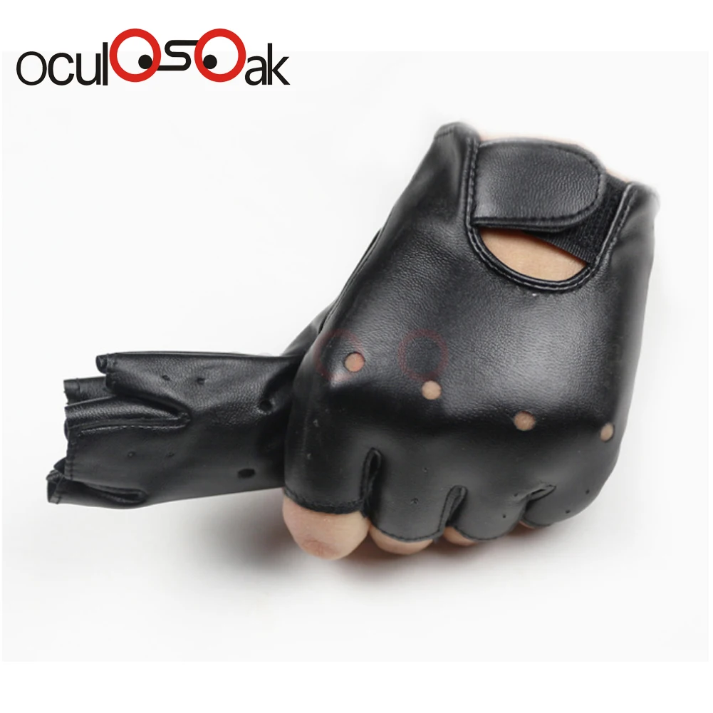 New Cool Gloves Kids Fingerless Leather Gloves Semi fingerless Glove Half-finger Black Children mittens For 5-13
New Cool Gloves Kids Fingerless Leather Gloves Semi fingerless Glove Half-finger Black Children mittens For 5-13