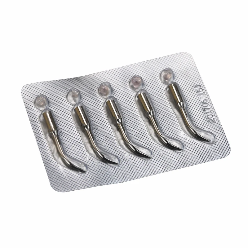 5pcs/pack Dental Scaler Tips Disposable Dentistry Machine Replacement Tip Teeth Cleaning Blade Care Tool Dental Material
5pcs/pack Dental Scaler Tips Disposable Dentistry Machine Replacement Tip Teeth Cleaning Blade Care Tool Dental Material