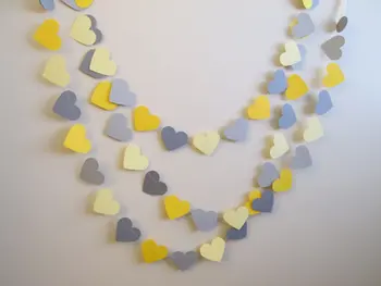 Greys and Yellows Heart Garland - Yellows,Greys Hearts, paper Garland,Heart Banners, Baby Showers,Weddings, Bride to Be
Greys and Yellows Heart Garland - Yellows,Greys Hearts, paper Garland,Heart Banners, Baby Showers,Weddings, Bride to Be