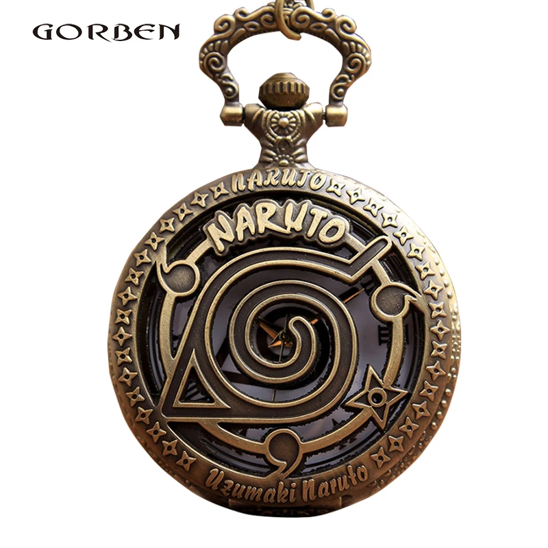 Bronze Japan Anime Naruto Quartz Pocket Watch Necklace Chain Pendant Mens Womens Watches gifts Relogio De Bolso
Bronze Japan Anime Naruto Quartz Pocket Watch Necklace Chain Pendant Mens Womens Watches gifts Relogio De Bolso