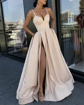 Beautiful Evening Dress 2019 A Line Sleeveless Floor Length Draped Satin Hot Backless Custom Evening Gown Robe De Soiree
Beautiful Evening Dress 2019 A Line Sleeveless Floor Length Draped Satin Hot Backless Custom Evening Gown Robe De Soiree