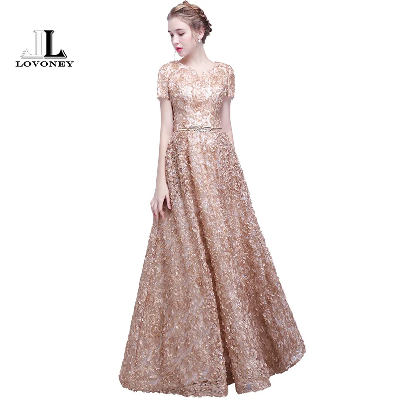 DEERVEADO YS405 New Arrival Long Prom Dresses 2019 Short Sleeves Floor Length Formal Dress Women Occasion Party Dresses V Neck
DEERVEADO YS405 New Arrival Long Prom Dresses 2019 Short Sleeves Floor Length Formal Dress Women Occasion Party Dresses V Neck