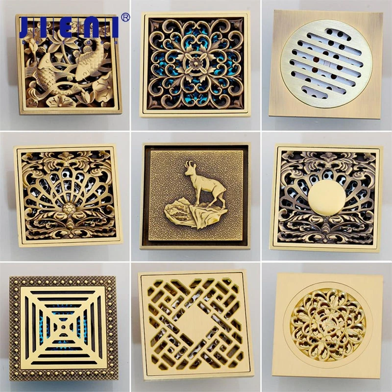JIENI Floor Drains Antique Brass Shower Floor Drain Bathroom Deodorant Euro 10 cm Square Floor Drain Strainer Cover Grate Waste
JIENI Floor Drains Antique Brass Shower Floor Drain Bathroom Deodorant Euro 10 cm Square Floor Drain Strainer Cover Grate Waste