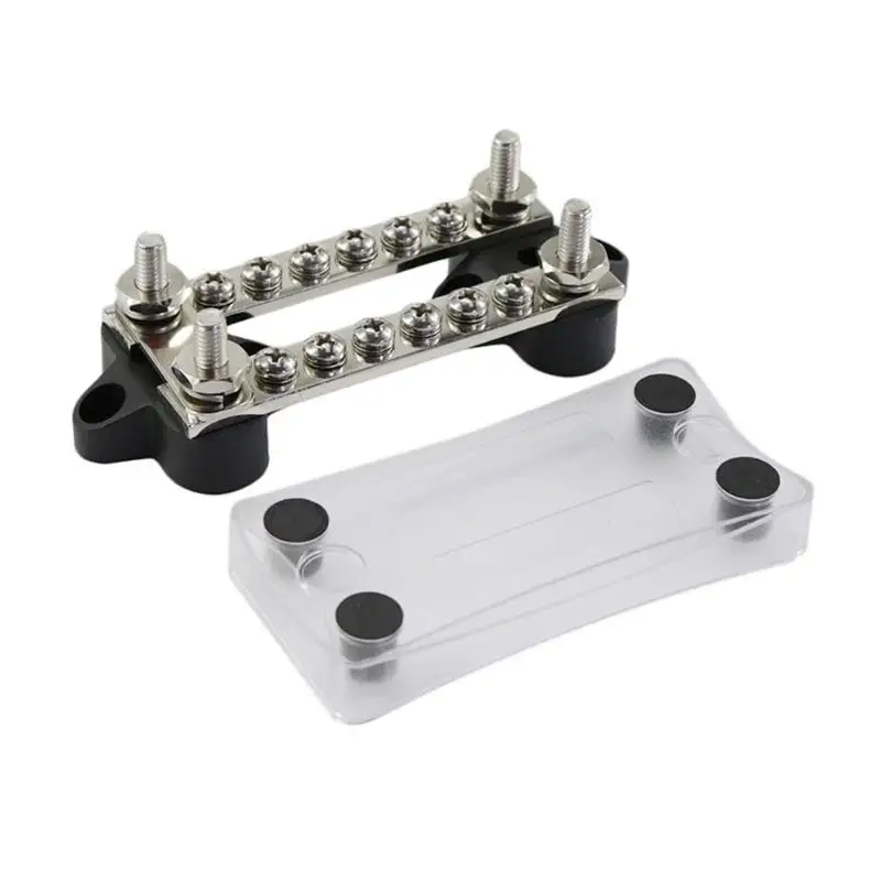 VODOOL Universal 100A 16 Way Bus Bar 12xM4 4x6M Studs Screws Auto Car Boat Power Distribution Terminal Block Adapter Accessories
VODOOL Universal 100A 16 Way Bus Bar 12xM4 4x6M Studs Screws Auto Car Boat Power Distribution Terminal Block Adapter Accessories