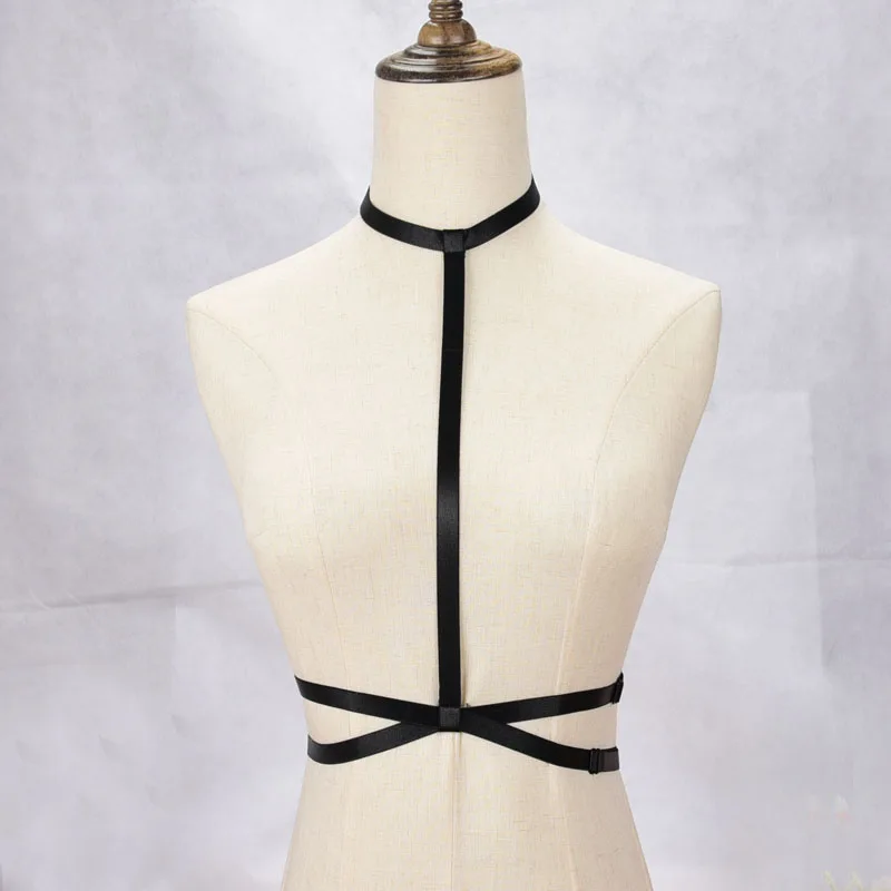 Black Body Harness Crop Top Bodysuit Elastic Size Fetish Wear Bondage Lingerie Polyester Harness Gothic Bondage Harness O0460
Black Body Harness Crop Top Bodysuit Elastic Size Fetish Wear Bondage Lingerie Polyester Harness Gothic Bondage Harness O0460