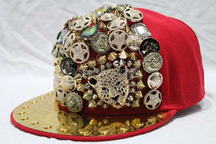 Fashion hip-hop rivets spikes studded baseball cap hedgehog spiky flat visor snapback hat 
Fashion hip-hop rivets spikes studded baseball cap hedgehog spiky flat visor snapback hat