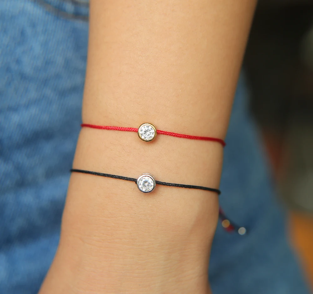 100% 925 sterling silver DIY handmade black red rope single cz stone beaded simple women girl adjust Braided silver bracelet
100% 925 sterling silver DIY handmade black red rope single cz stone beaded simple women girl adjust Braided silver bracelet