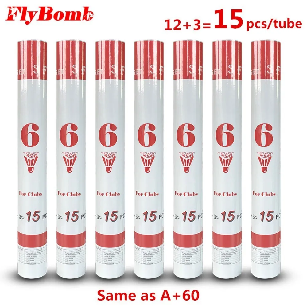 7tubes=105pcs Speed 74-79 Same Quality as A+60 Badminton Shuttlecock FB6 Goose Feather Flying Stability Durable Birdies L7000K04
7tubes=105pcs Speed 74-79 Same Quality as A+60 Badminton Shuttlecock FB6 Goose Feather Flying Stability Durable Birdies L7000K04
