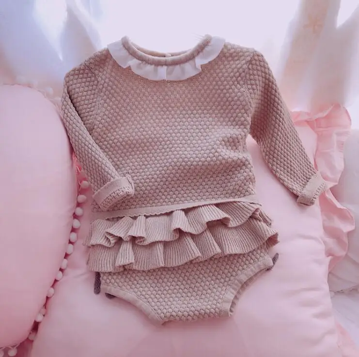 2019 Wholesale Baby Girls Boys Knitted Set Sweater+Ruffles Shorts Cotton Baby Girls Suits 0-2T PA807
2019 Wholesale Baby Girls Boys Knitted Set Sweater+Ruffles Shorts Cotton Baby Girls Suits 0-2T PA807