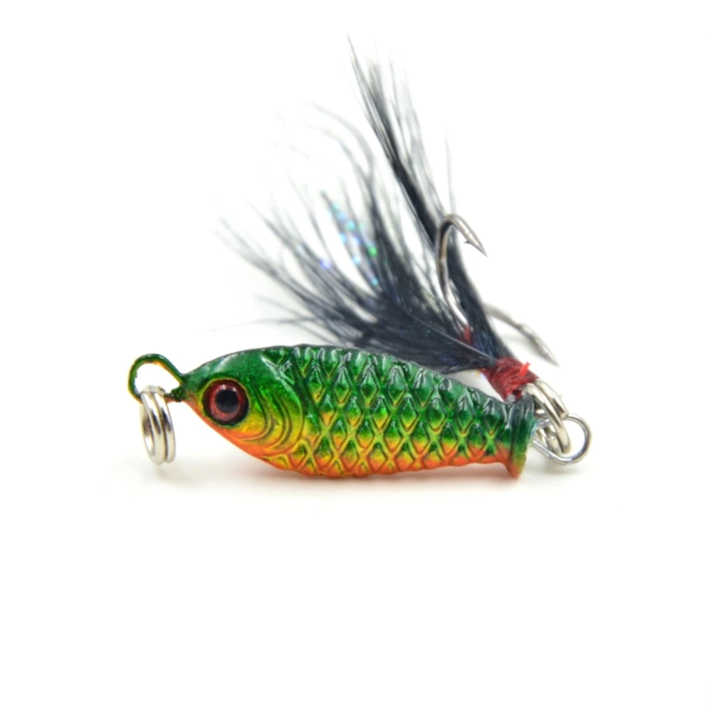 4pcs/lot Winter Fishing Lure 3cm 5.2g Ice Sea Fishing Tackle VIB Hard Bait Artificial Crankbait Wobblers Pesca Feather hook
4pcs/lot Winter Fishing Lure 3cm 5.2g Ice Sea Fishing Tackle VIB Hard Bait Artificial Crankbait Wobblers Pesca Feather hook
