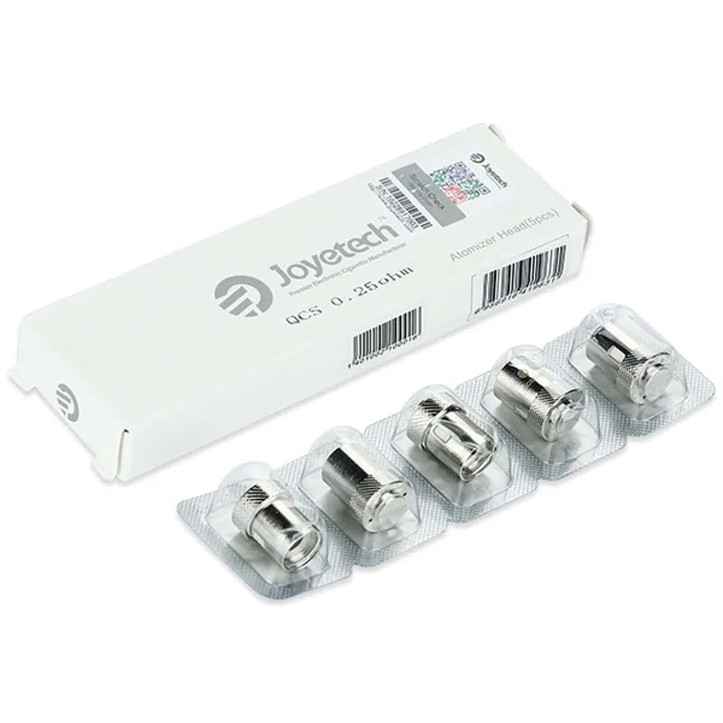 Joyetech QCS Coil Cubis/Cubis Pro Atomizer Head 0.25ohm Quick Change System QCS Coil for Joyetech Cubis/Cubis Pro Tank 5pc/pack
Joyetech QCS Coil Cubis/Cubis Pro Atomizer Head 0.25ohm Quick Change System QCS Coil for Joyetech Cubis/Cubis Pro Tank 5pc/pack